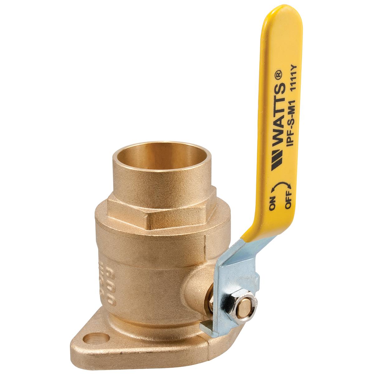 WATTS, 1-1/2&quot; COPPER (SWEAT) ISOLATION FLANGED BALL VALVE