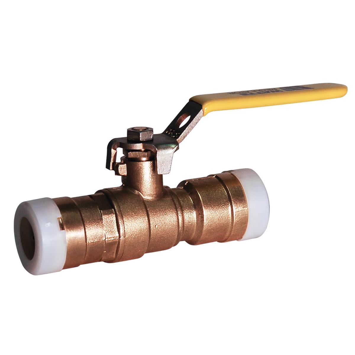 WATTS, 1/2&quot; PUSH-TO-CONNECT BALL VALVE, FULL PORT,